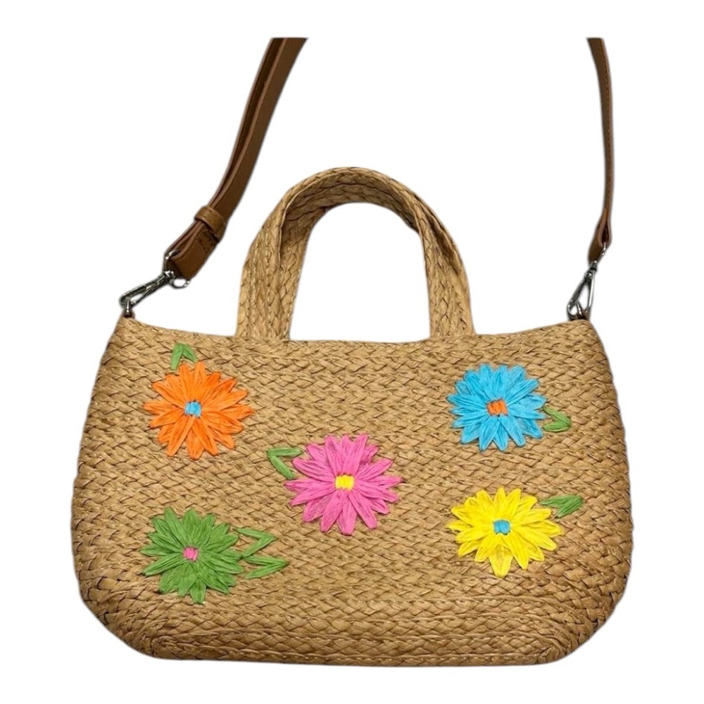 Collection 18 Daisy Embroidered Tote/Purse